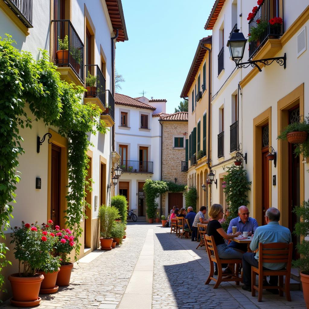 Charming street scene in Sant Pere de Ribes