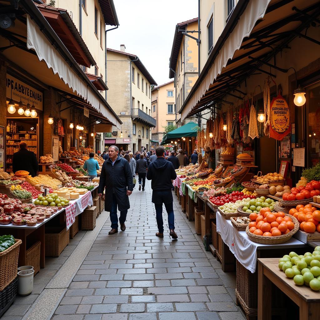 Local market in Santillana del Mar