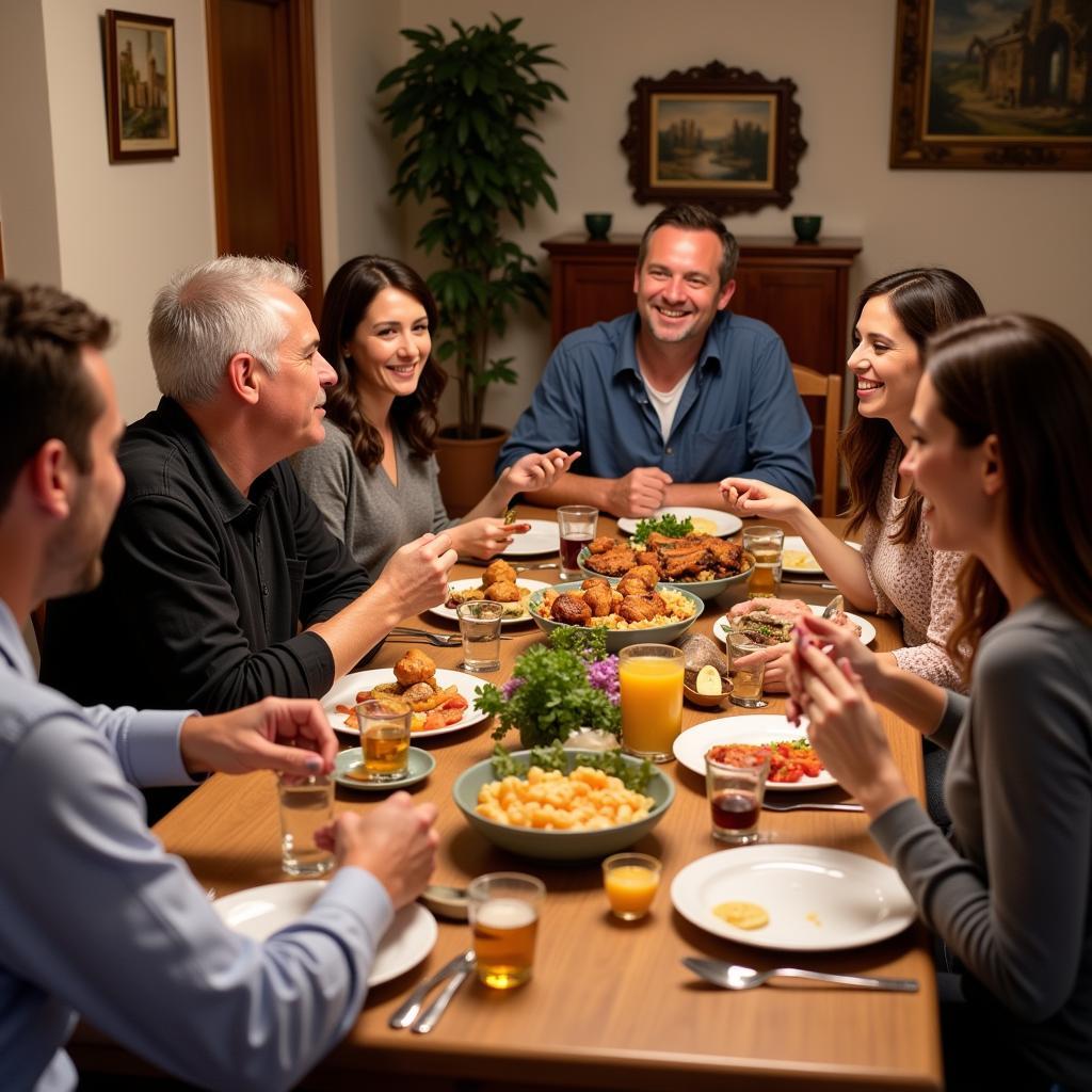 Sharing a Meal with a Sevillian Family