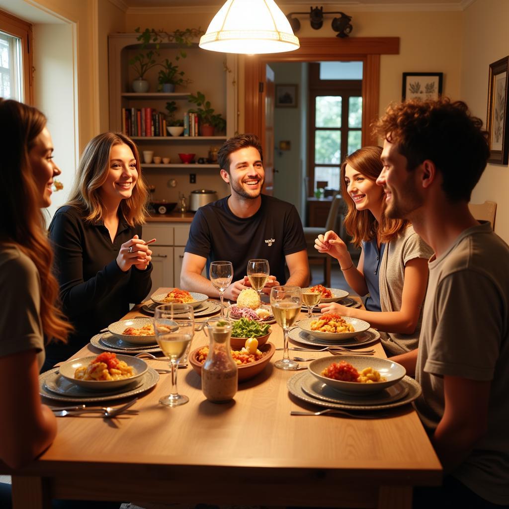 Sharing a Spanish Feast