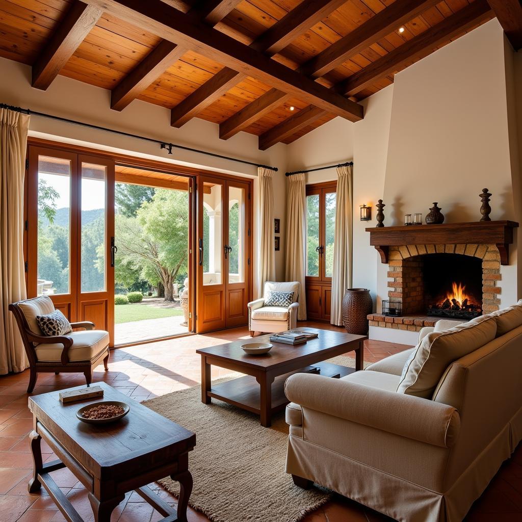 Living Room in a Spanish Villa with Skraut Furniture