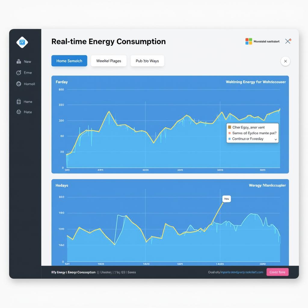 Smart Home Energy Monitoring Chart