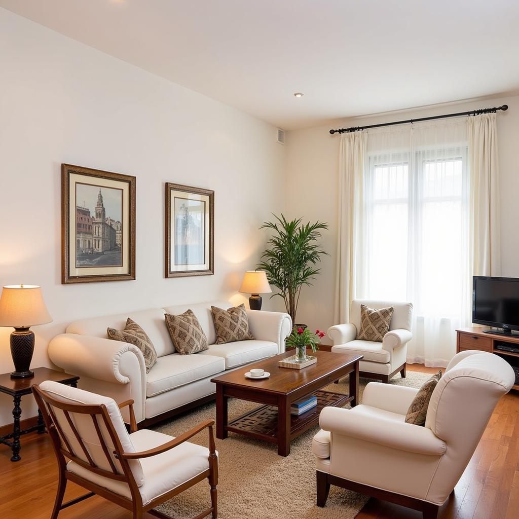 Spacious and inviting living room at Sofa Carlota Kave Home