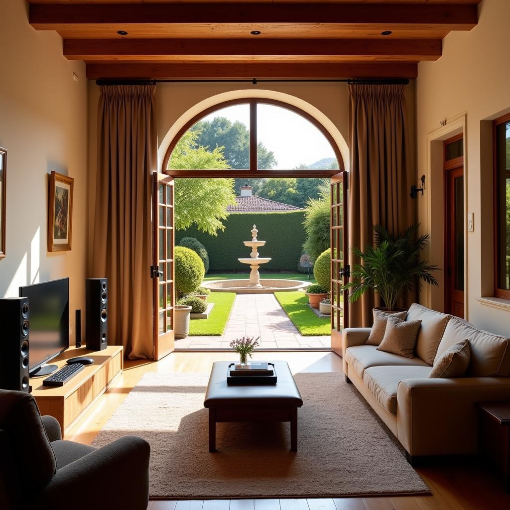 Spanish Villa with Sony Home Cinema System