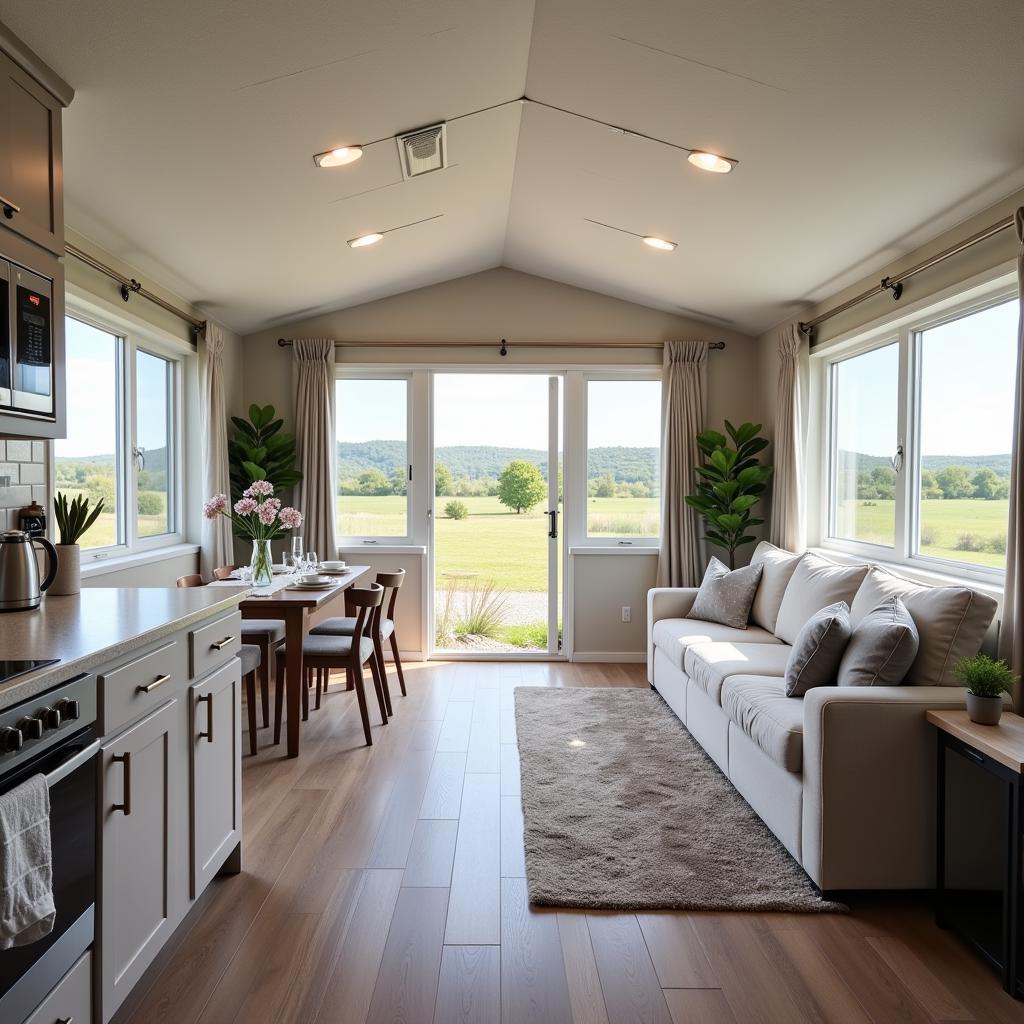 Spacious Mobile Home Interior