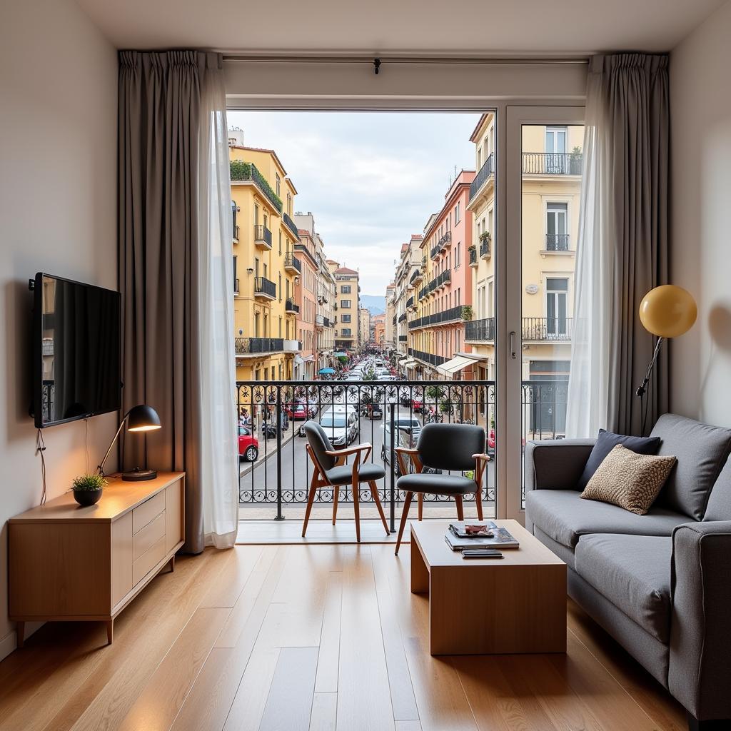 Spacious Spanish Apartment with Balcony