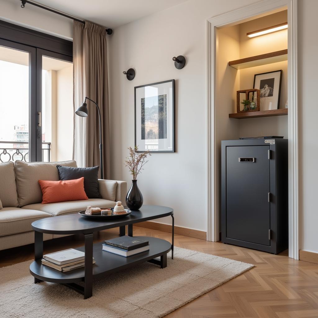 Modern Spanish Apartment with Safe