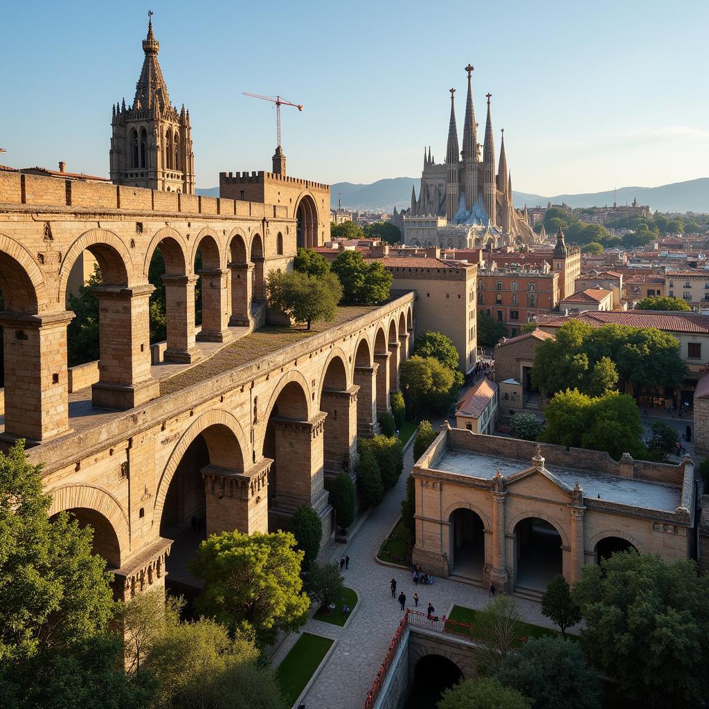 A Blend of Architectural Styles in Spain