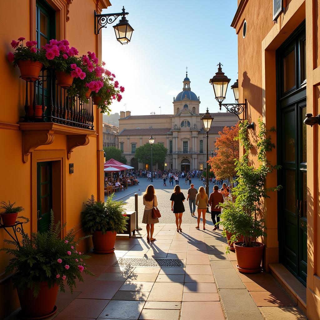 Scenic Spanish Balcony View