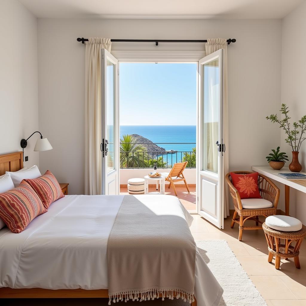 Spanish Bedroom with Balcony and Sea View