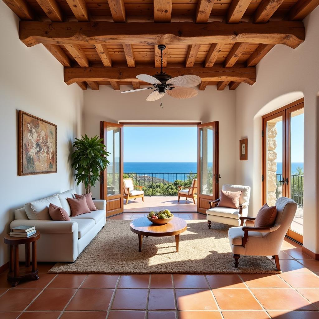 Airy Living Room in a Spanish Bel Air Home