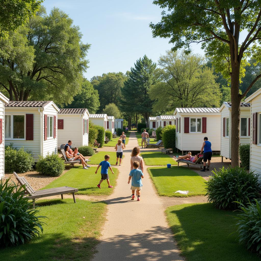 Mobile Homes in Spanish Campground