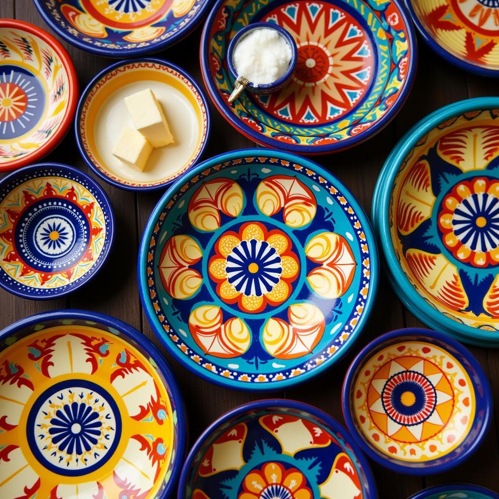 Hand-painted Spanish ceramics