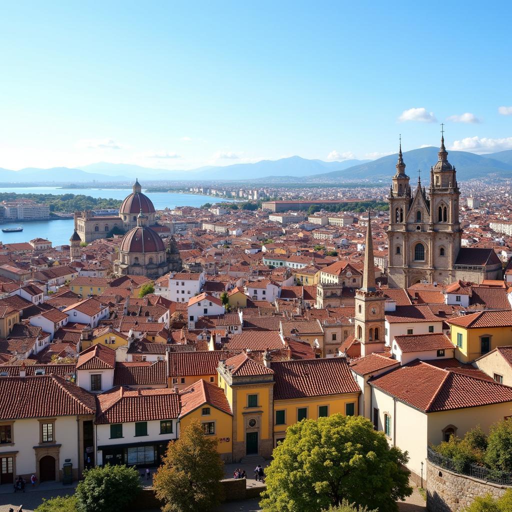 Spectacular View of a Spanish City