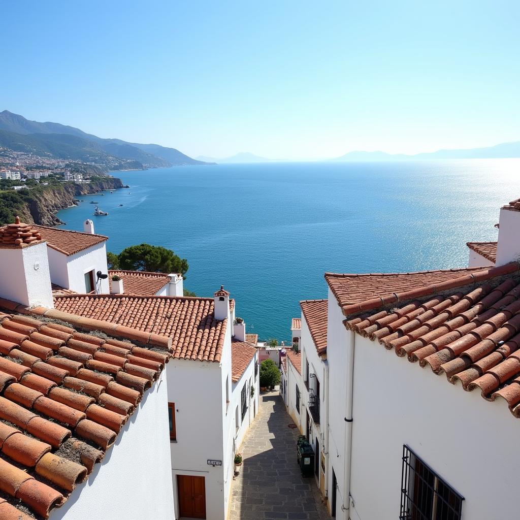 Exploring a Spanish coastal town