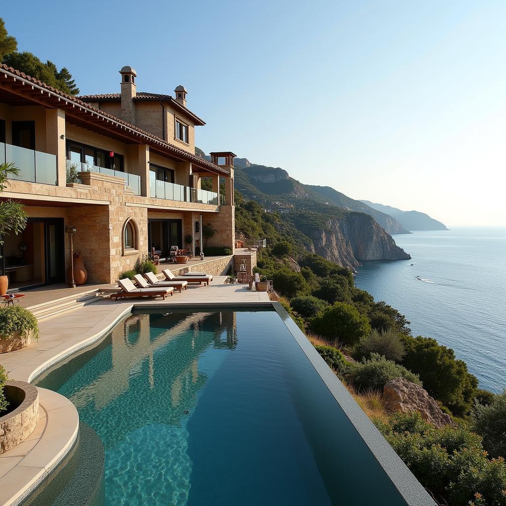 Luxurious villa with breathtaking coastal views in Spain