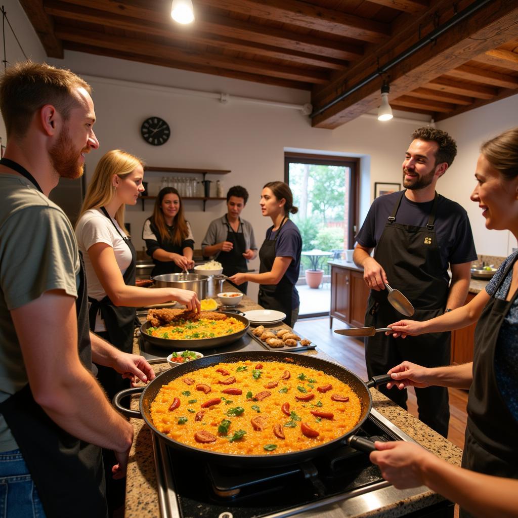 Learning to Make Paella in a Spanish Home