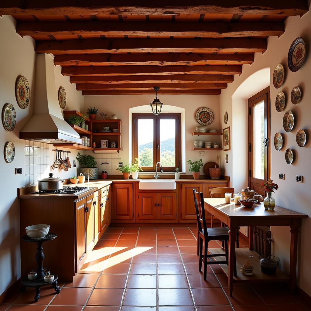 Rustic Spanish Country Kitchen