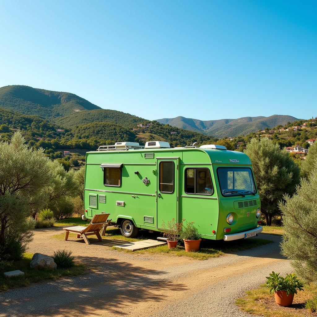 Idyllic Spanish Countryside Mobile Home