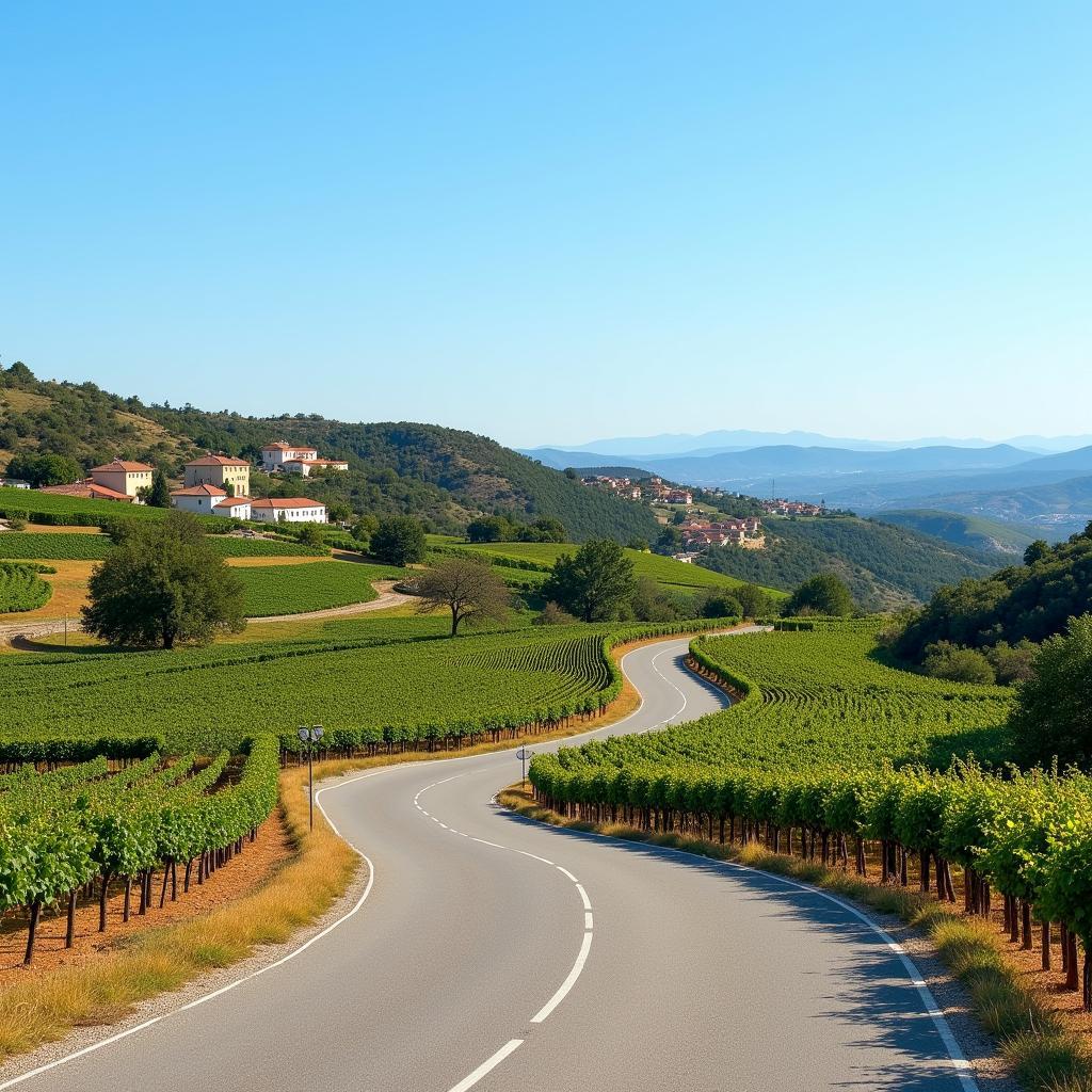 Scenic Road Trip Through Spanish Countryside