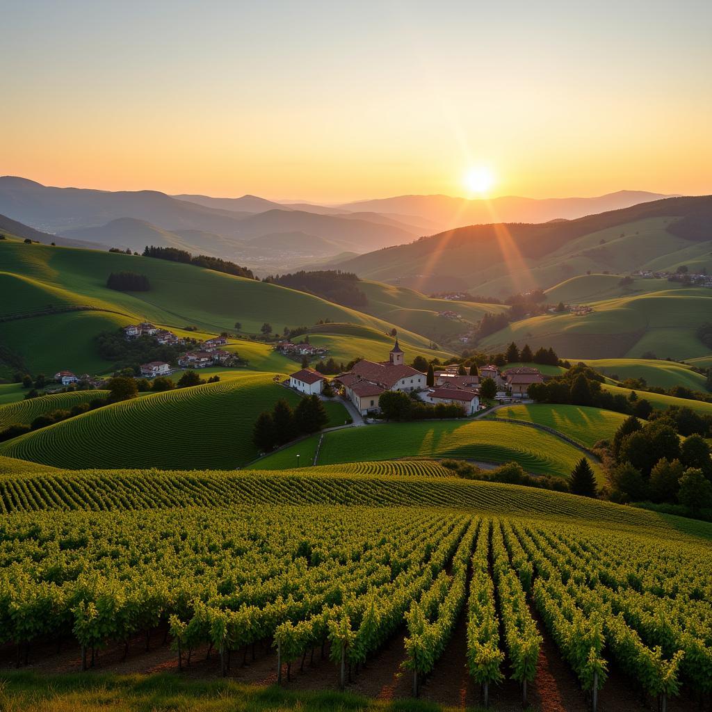 Idyllic Spanish Countryside View