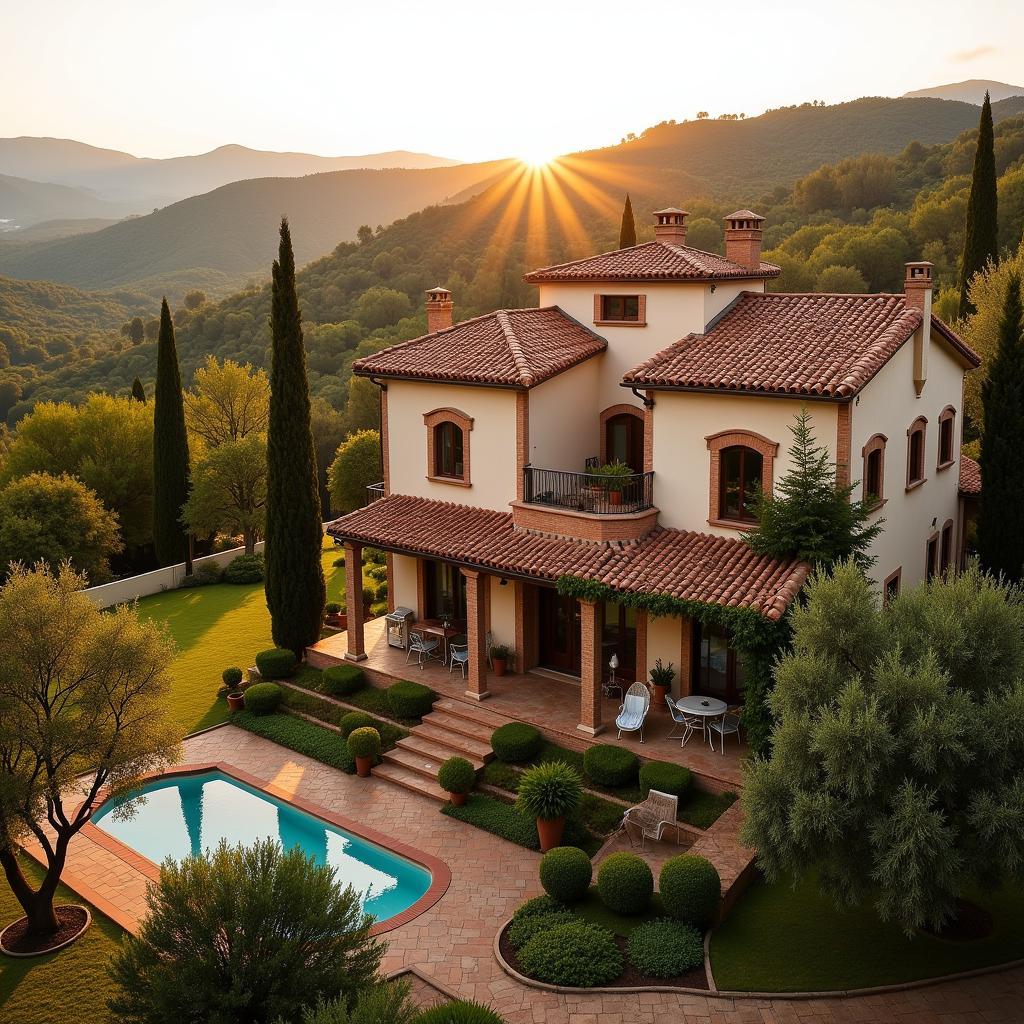 A charming Spanish villa nestled in the countryside