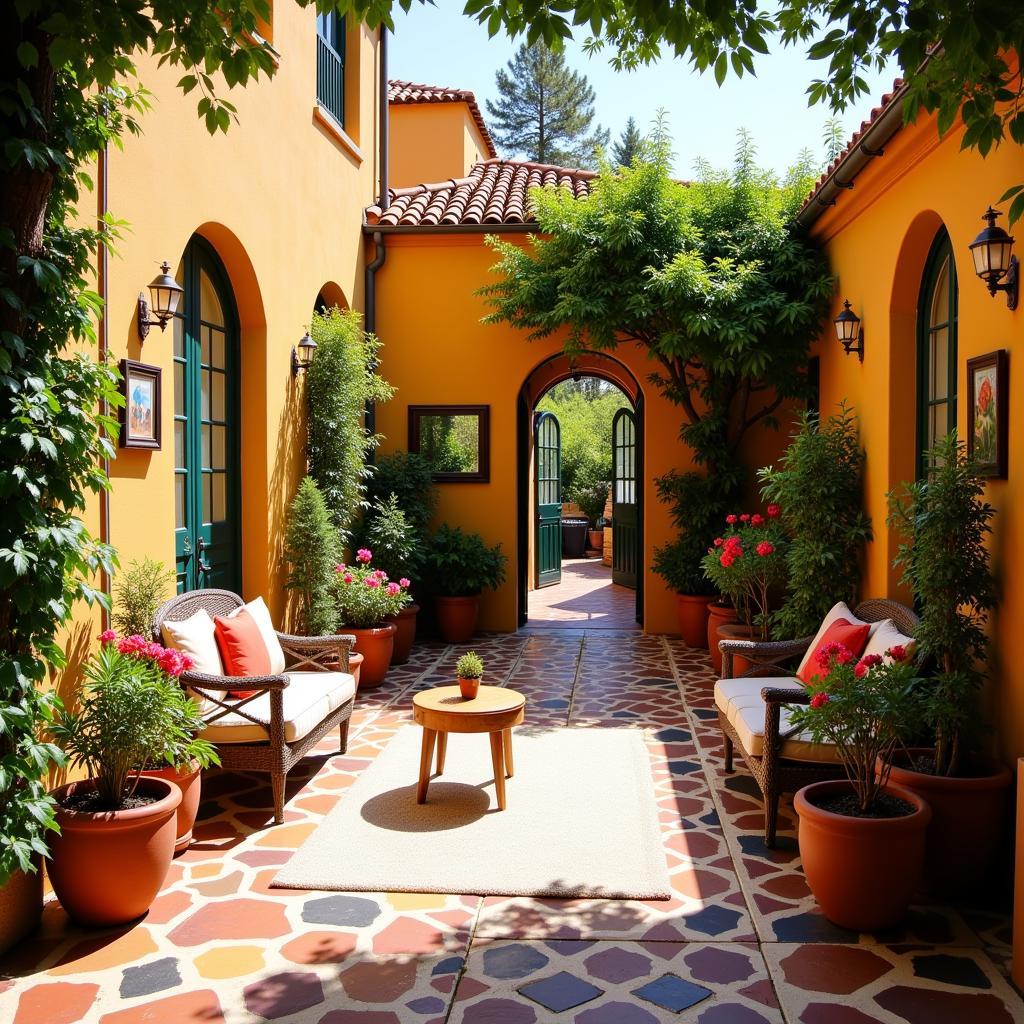 Traditional Spanish Courtyard