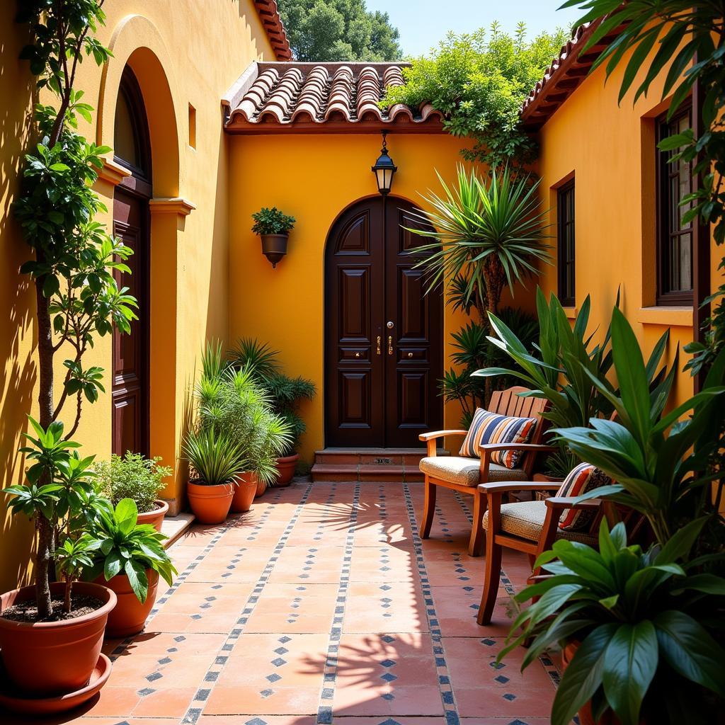 Cozy Spanish Courtyard