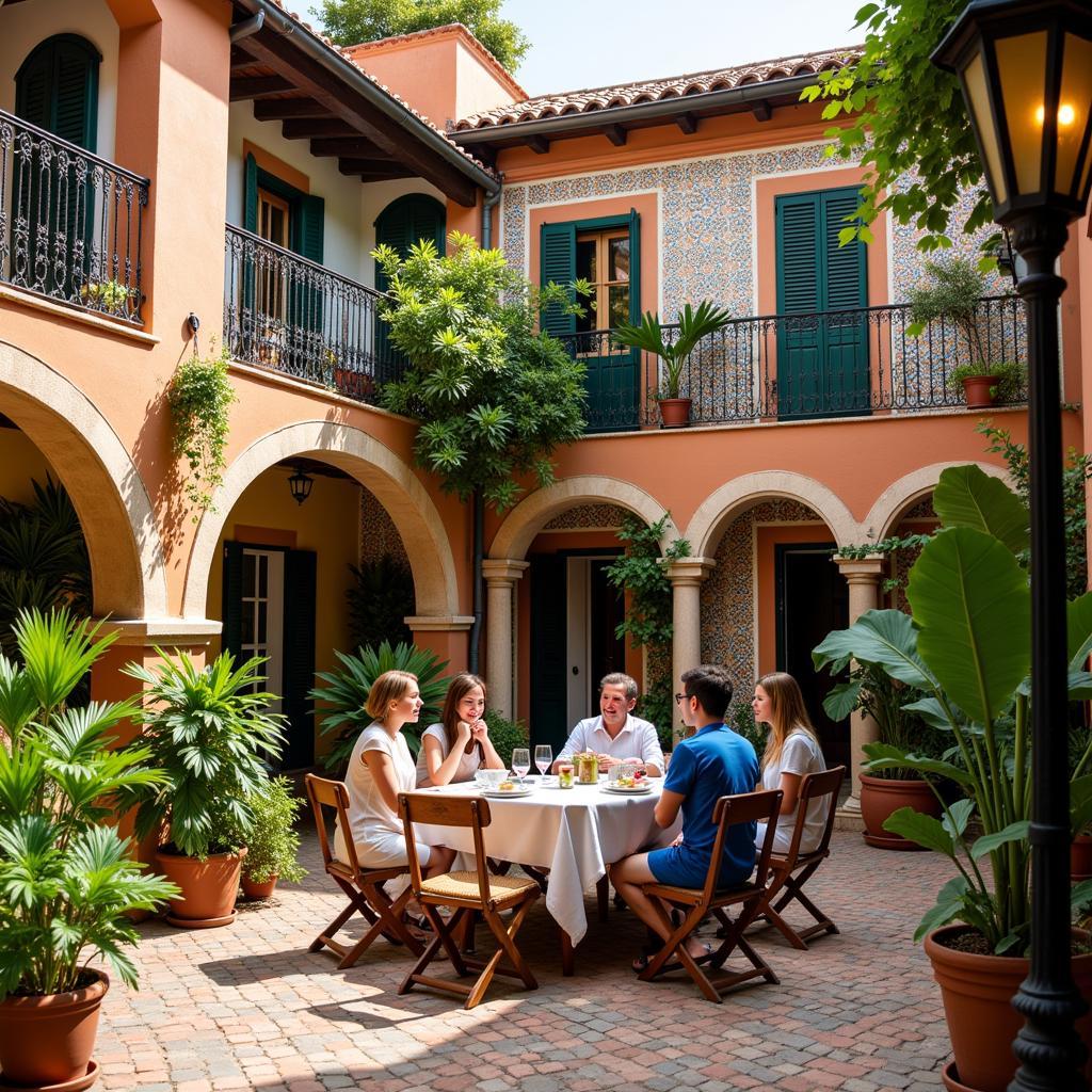 Traditional Spanish Courtyard