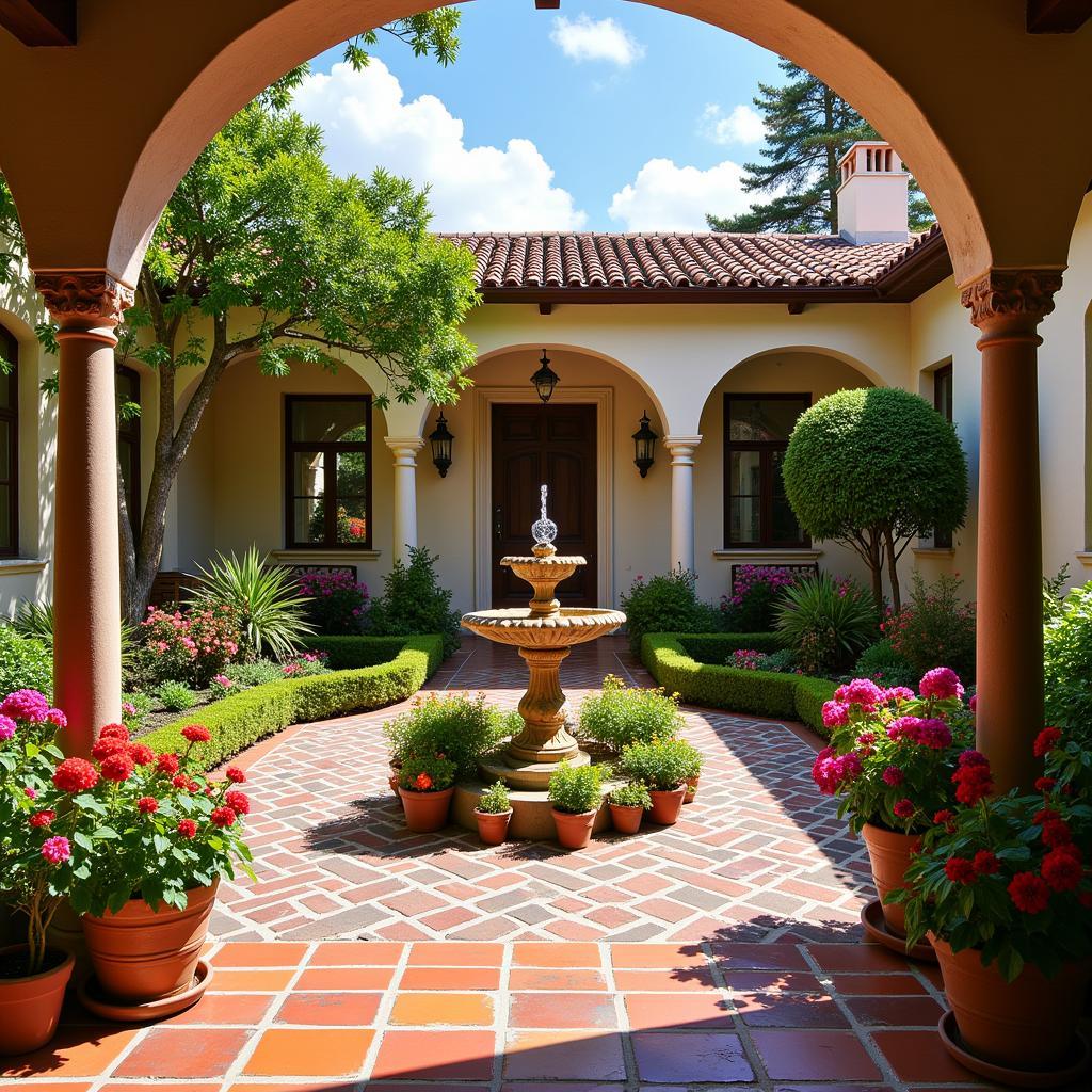 Traditional Spanish Courtyard