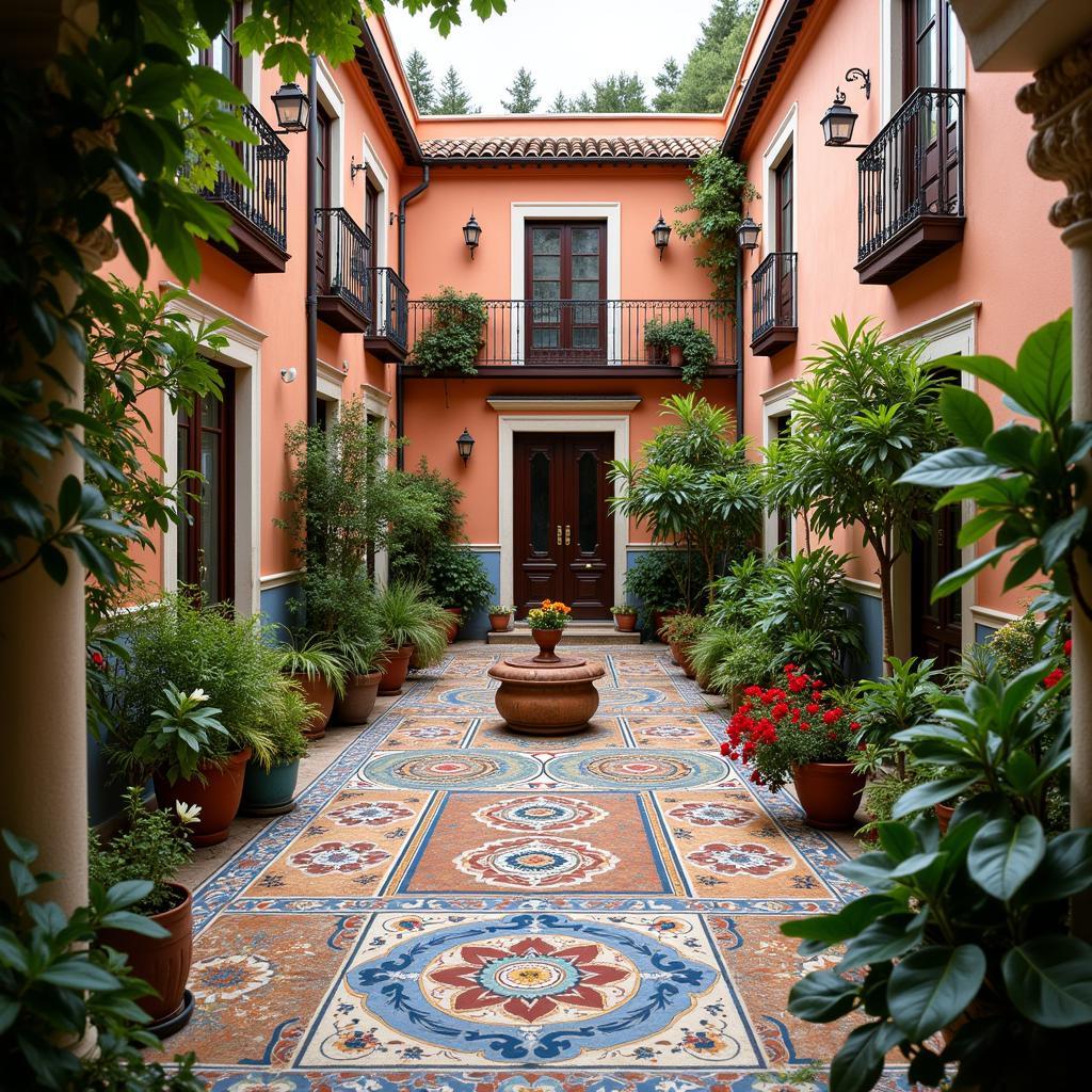 Traditional Spanish Courtyard