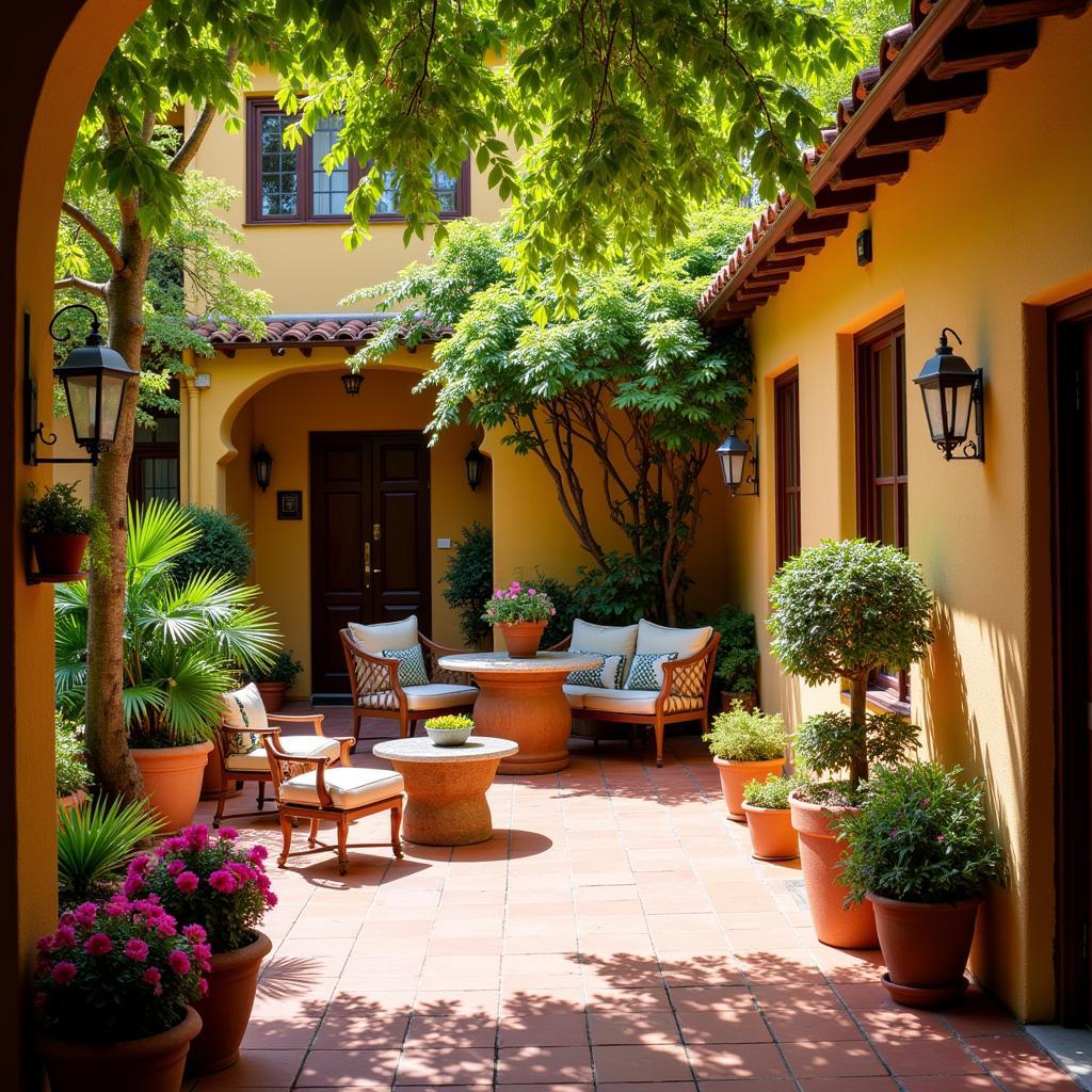 Cozy Spanish Courtyard