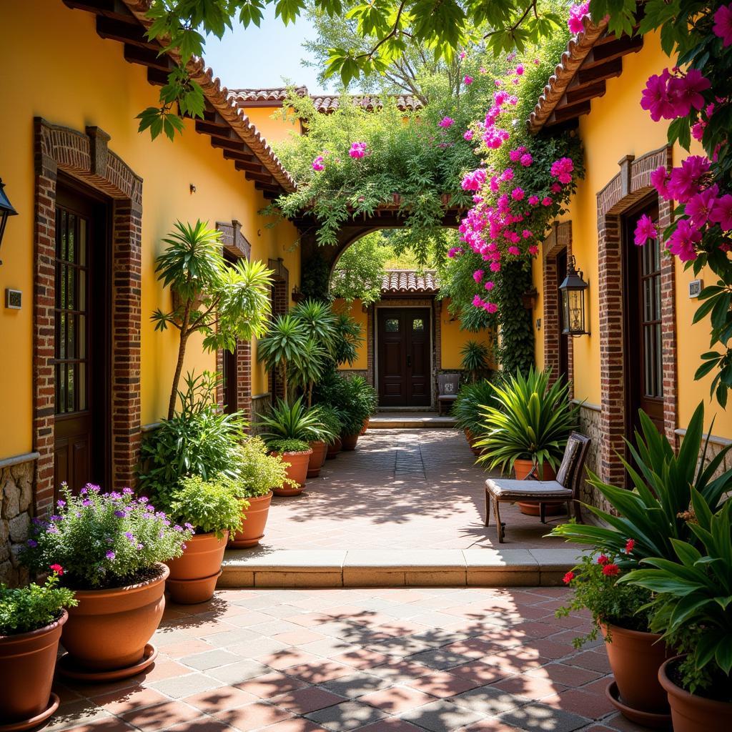 Sun-drenched Courtyard in Andalusia