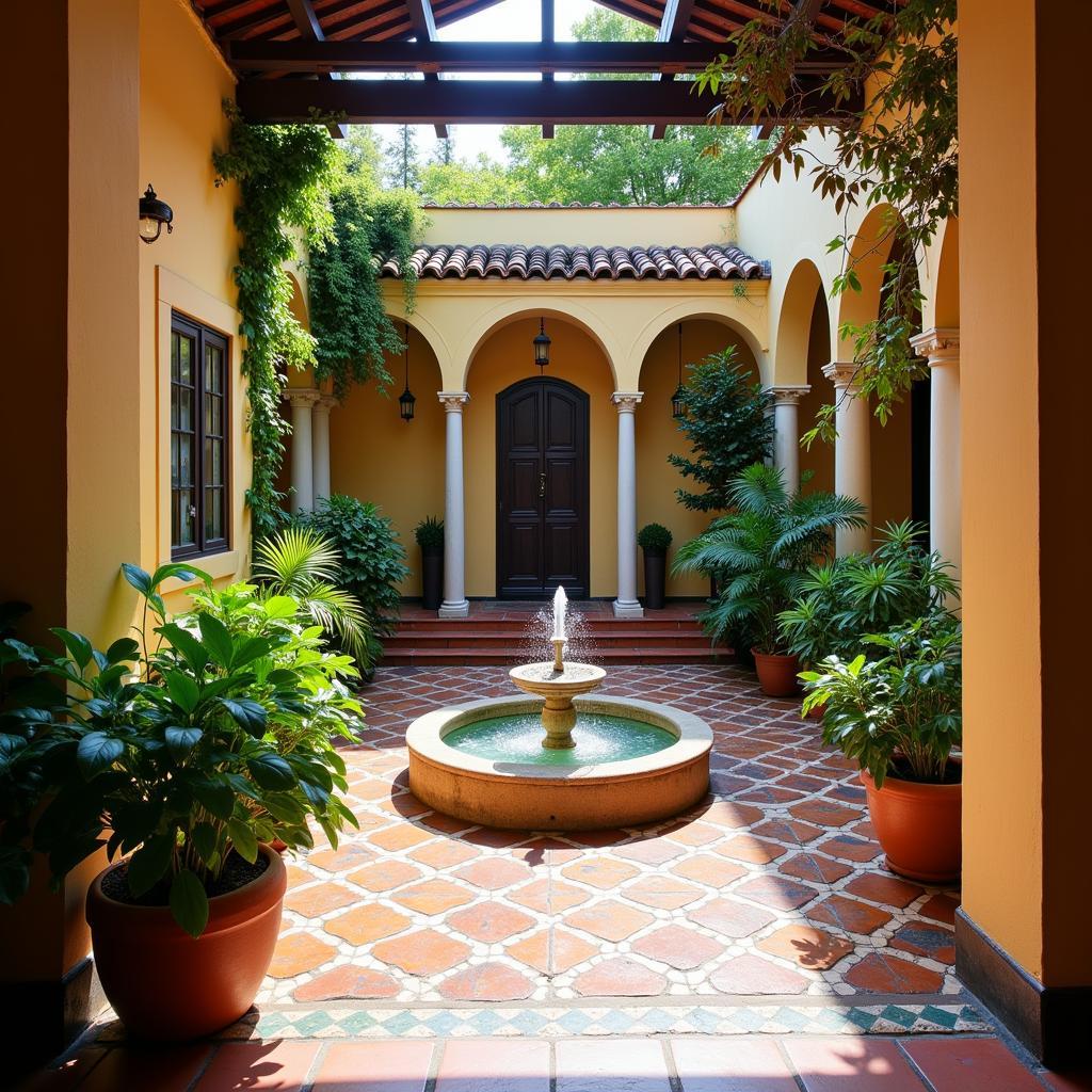 Charming Spanish courtyard