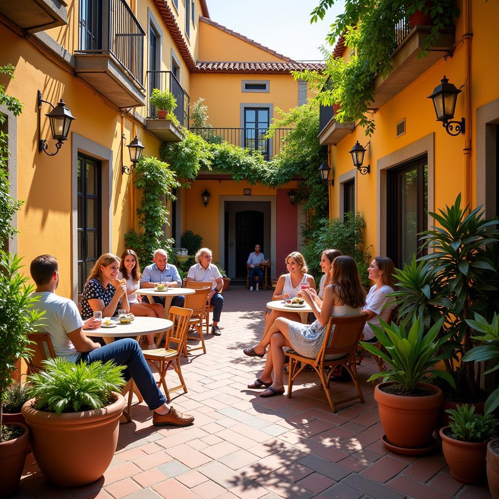 Cozy Spanish courtyard