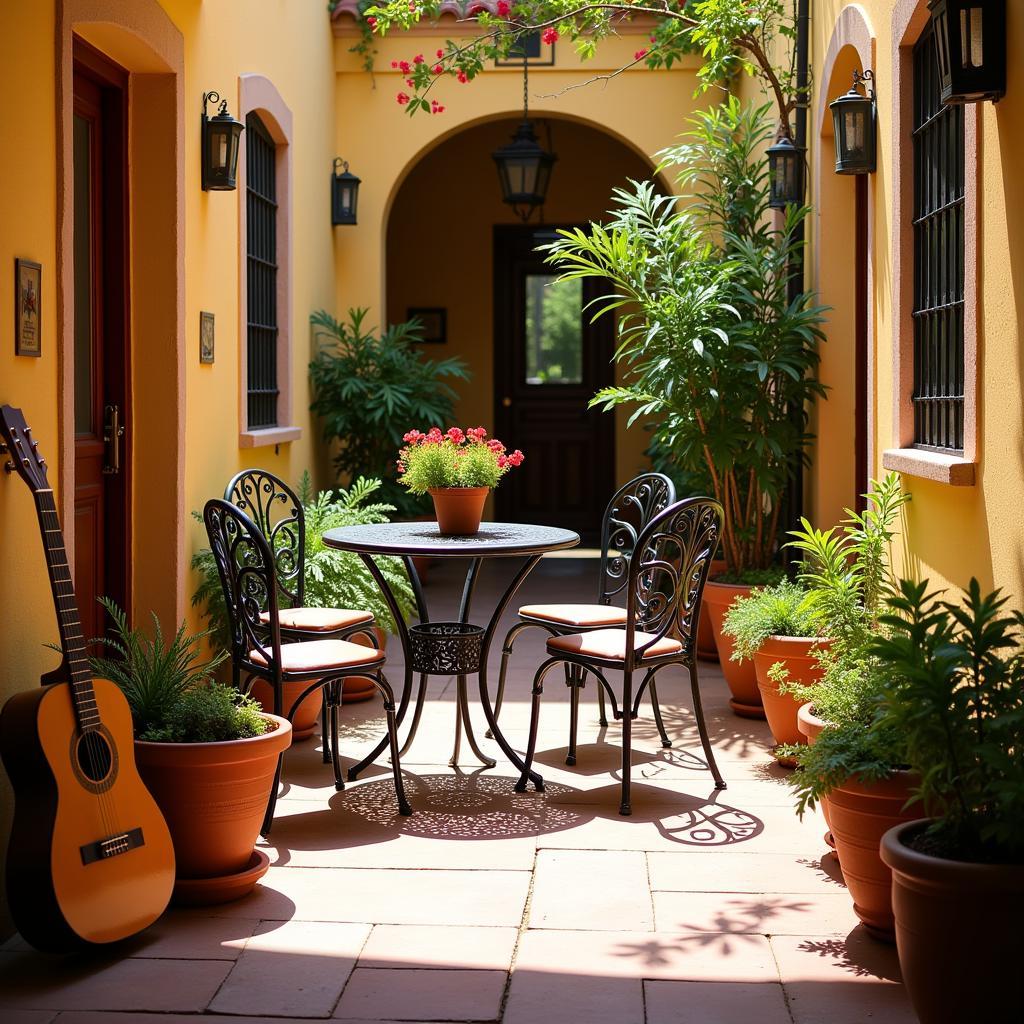 Cozy Spanish Courtyard