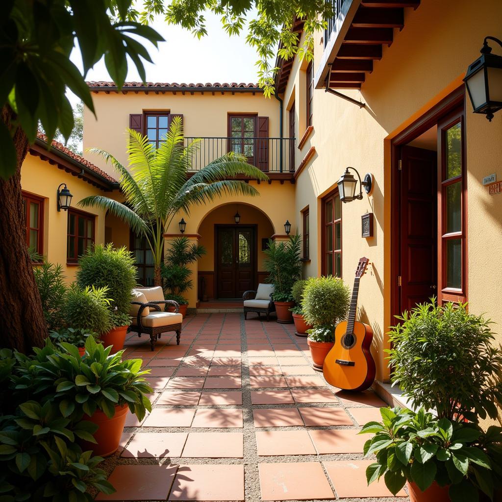 Cozy Spanish Courtyard