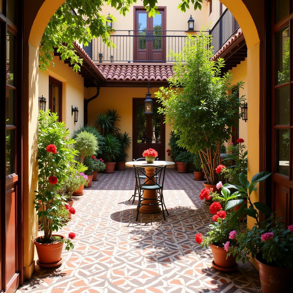 Traditional Spanish Courtyard at Aramis Home