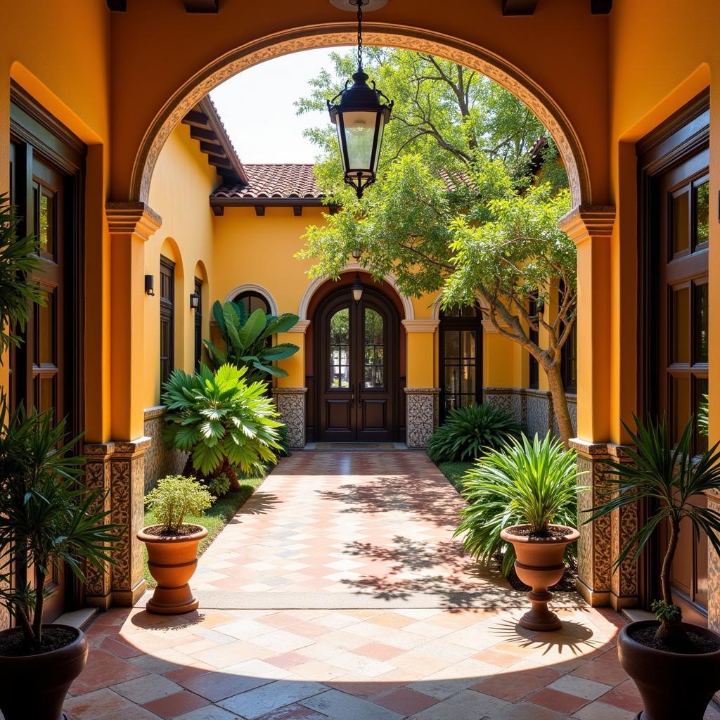 Traditional Spanish Courtyard in Arquia Home