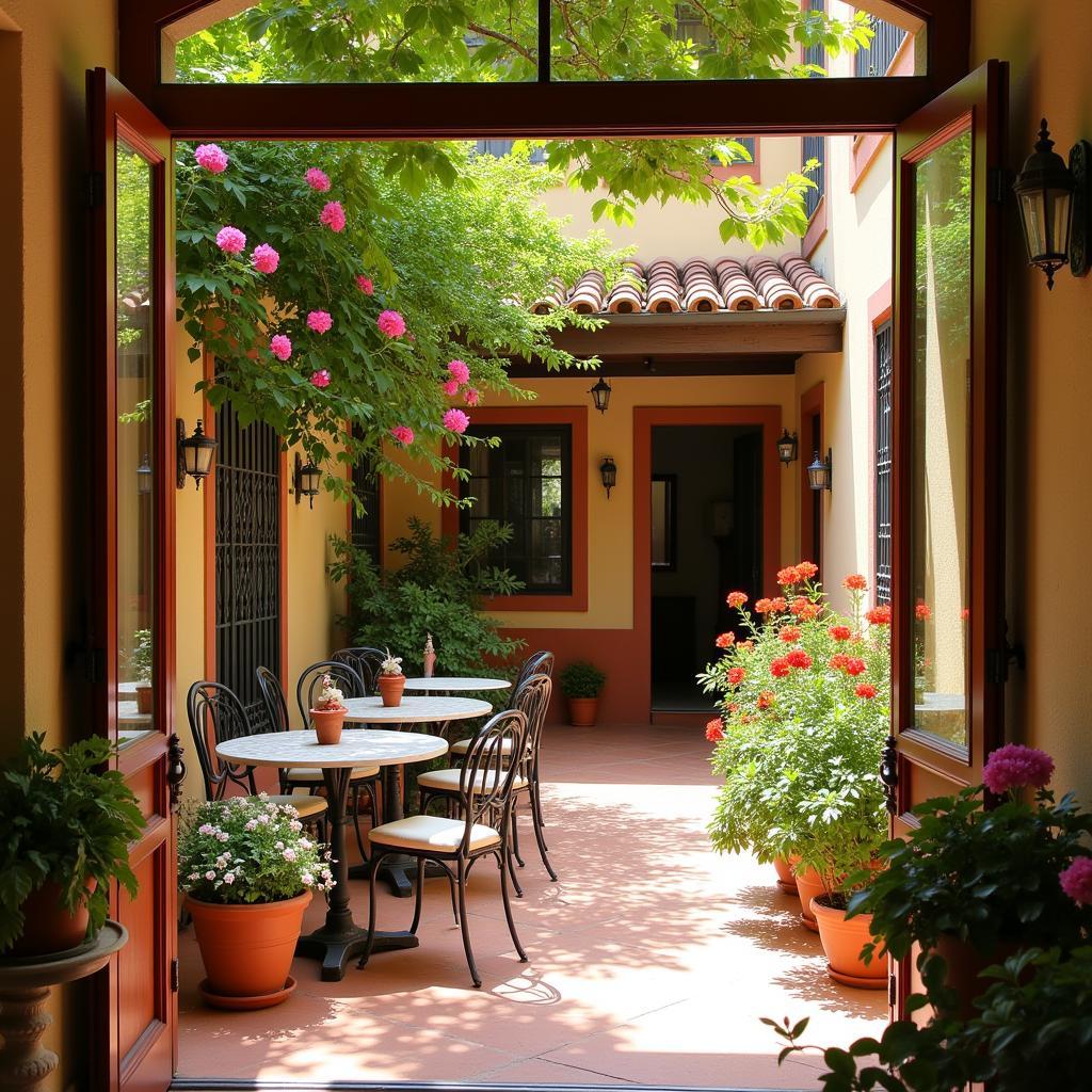 A serene courtyard in a Baraka Aedas Home