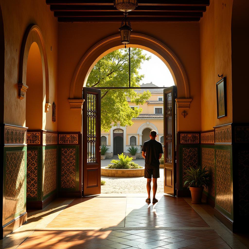 Discovering a hidden courtyard in Spain