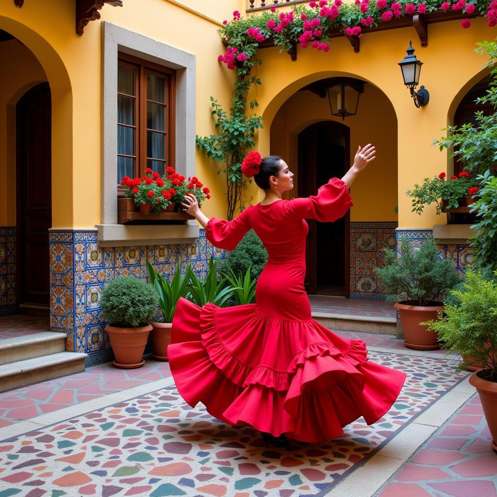 Spanish Courtyard Flamenco