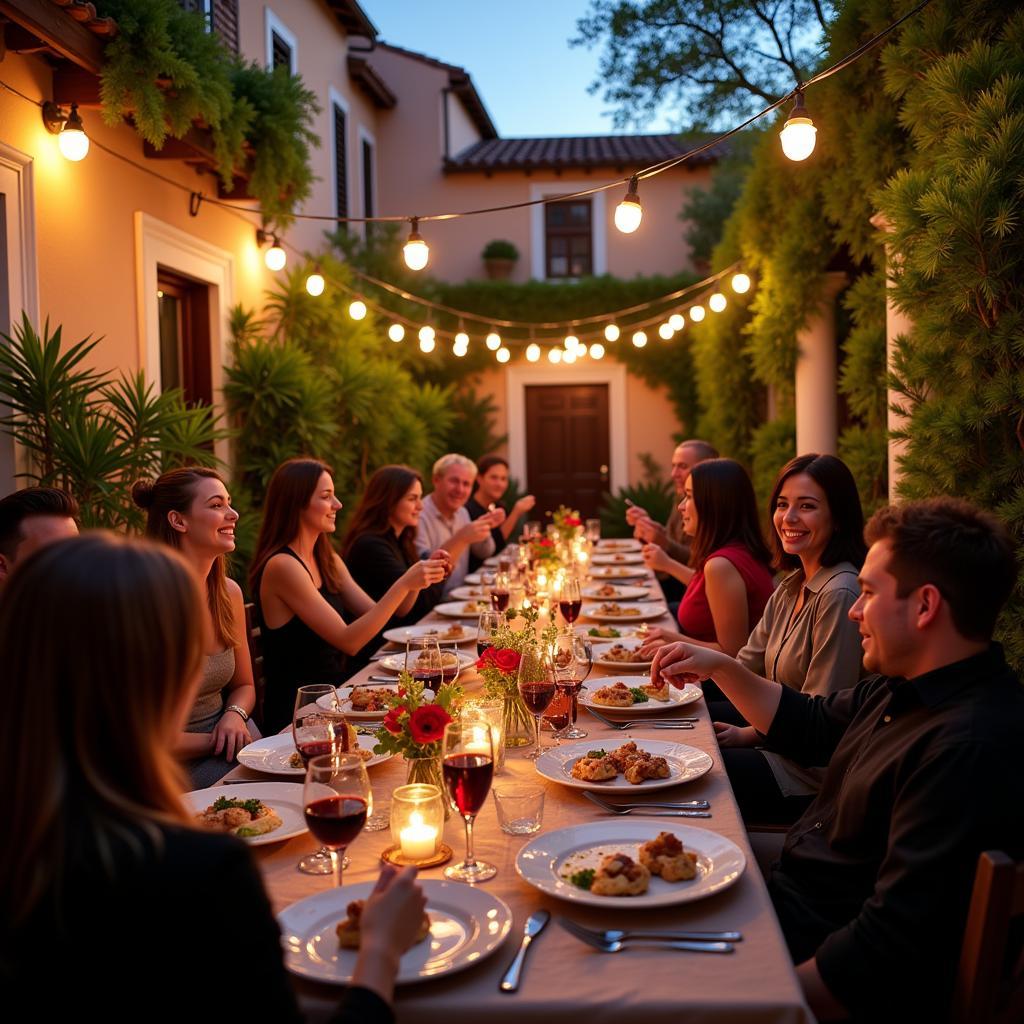 Spanish Courtyard Gathering