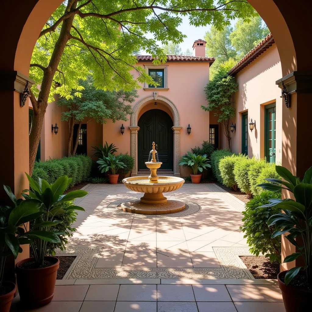 Traditional Spanish Courtyard Home