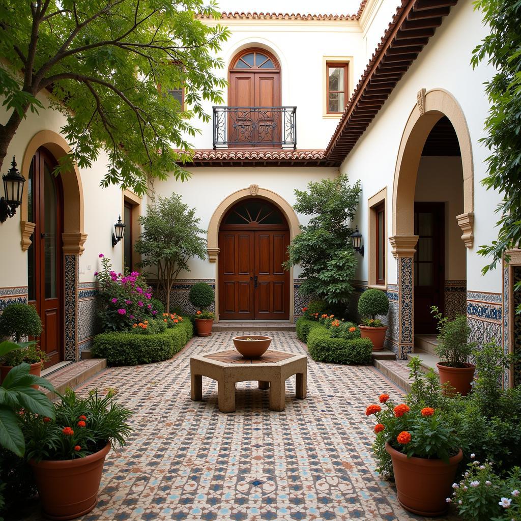 Traditional Spanish Courtyard Home