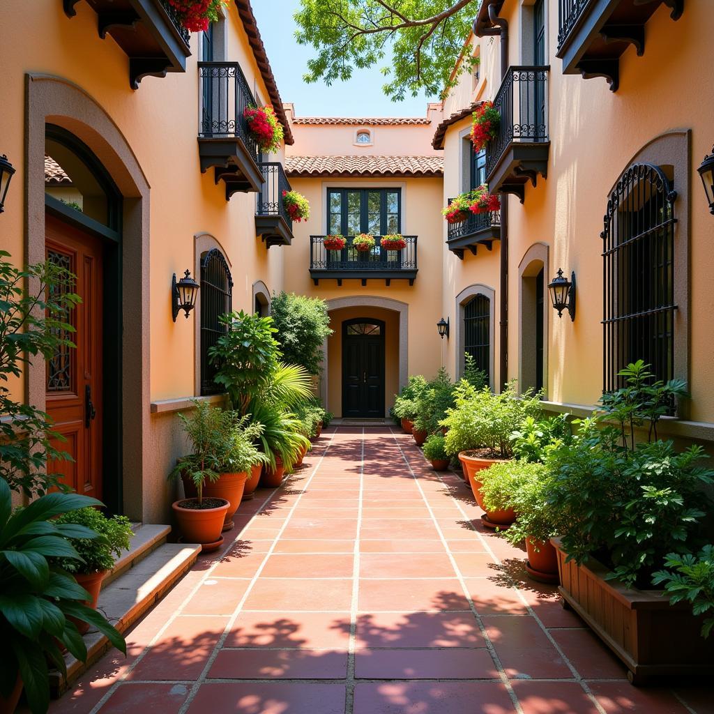 Traditional Spanish Courtyard Home