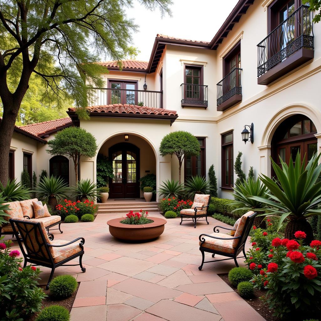 Charming Spanish Courtyard Home