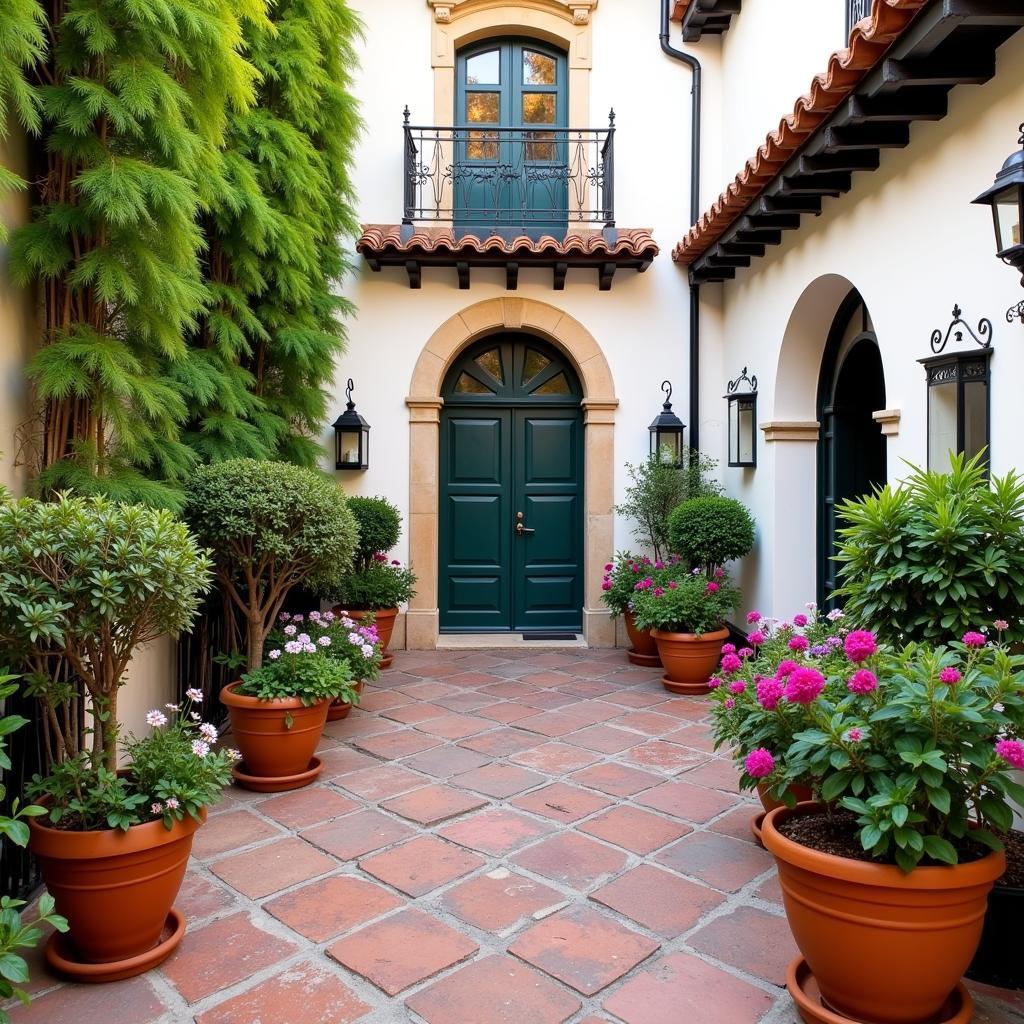 Cozy Spanish Courtyard Home