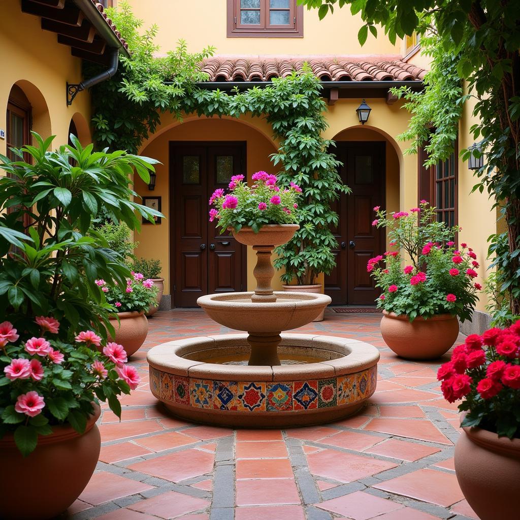 Spanish Courtyard Home