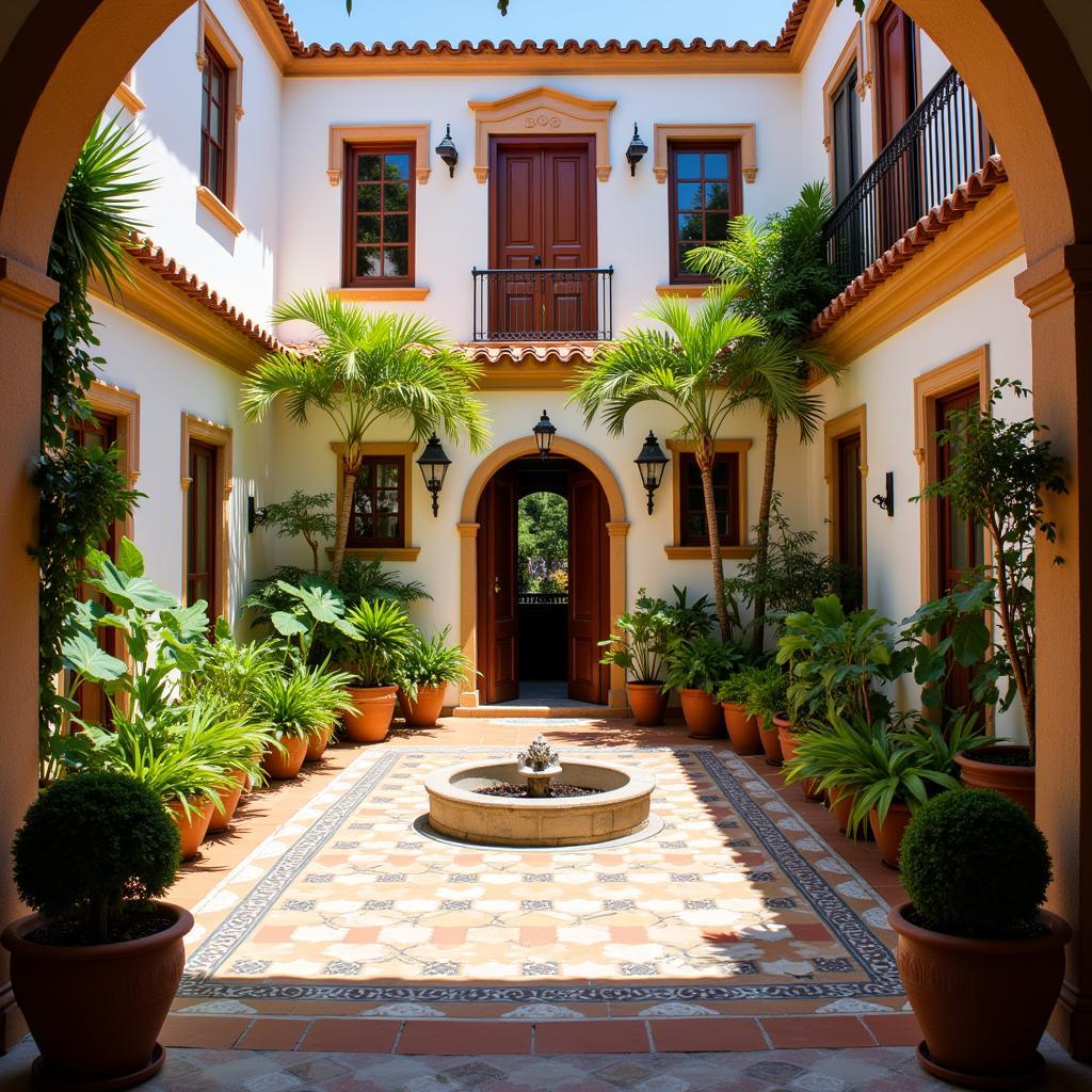 Cozy Spanish Courtyard Home